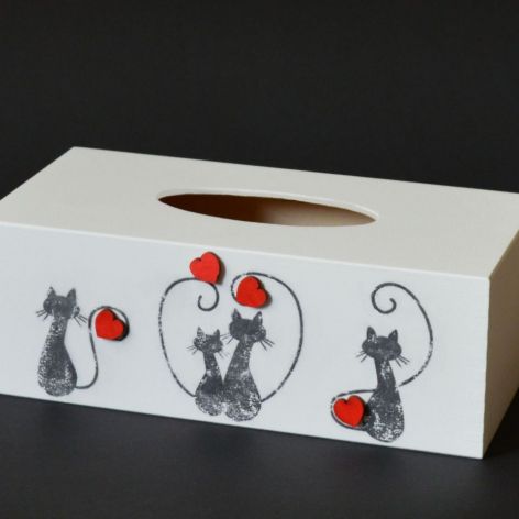 Chustecznik-pudełko na chusteczki Koty
