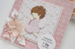 Kartka na chrzest, pamiątka chrztu - aniołek4
