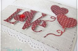 Kartka na Ślub z napisem LOVE 5