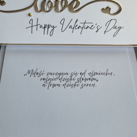 Kartka w pudełku! Walentynki! 