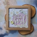 Kartka na baby shower dziewczynki (pudełko)) - 