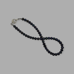 Naszyjnik z czarnych pereł "Midnight Głów" - Ponadczasowa elegancja naszyjnik z czarnych pereł