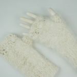 Rękawiczki mitenki angora - rękawiczki zimowe