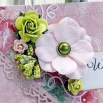 Kopertówka z okazji ślubu- wiosenne kwiaty - 