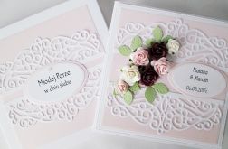 Kartka MŁODEJ PARZE z różami #1