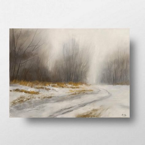 Zima 2-praca formatu 18x24 cm 