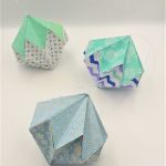 Bombka origami diament fajerweki i zygzaki 4 sztuki - 3