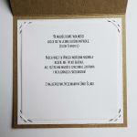  Skromna kartka ślubna z różami z życzeniami - Kartka na ślub z wyjątkowymi życzeniami