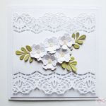 Kartka ŚLUBNA z białymi kwiatami #1 - Kartka ślubna z białymi kwiatami
