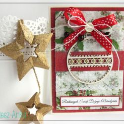 Kartka świąteczna z bombką 5