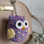 Brelok sówka, Brelok do kluczy, Brelok na prezent, Zawieszka do torebki - 