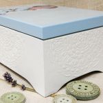 Modlący się chłopiec 30x20 kufer, Chrzest - null
