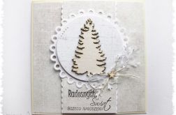 Kartka świąteczna z choinką