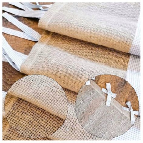 Zazdrostka Firanka BOHO z Juty Naturalna Eko do Kuchni SHABBY 100/40cm