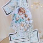 Kartka cyferka na roczek "Sweetheart1" GOTOWA - 