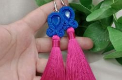 Soutache sutasz kolczyki z chwostami chwosty