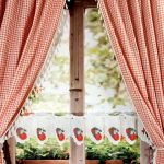 Zazdrostka firanka NA CENTYMETRY z haftem jabłka do kuchniI WYS 30cm - 