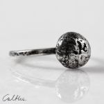 Kamyk – srebrny pierścionek rozm. 12 (2211-13) - prosty pierścionek