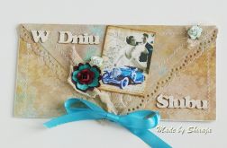 Kopertówka ślubna- turkusowa arystokracja'