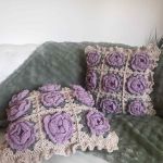 2 szydełkowe poszewki  - 