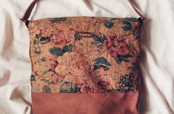 Żakardowa boho bag kwiaty retro