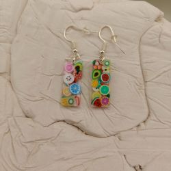 Kolczyki z żywicy - OWOCOWY MIX