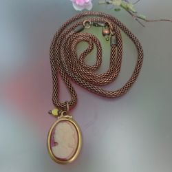 Naszyjnik Camea Wisior Z Serduszkiem 25.155