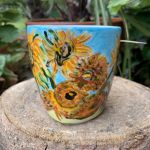 Kubek ręcznie malowany Słoneczniki - Słoneczniki