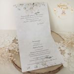 Zaproszenia Pierwsza Komunia "Beige Flowers" - 