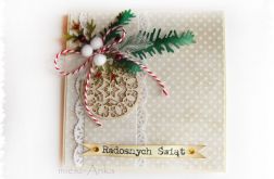 Kartka świąteczna z bombką