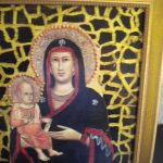 Obrazek religijny - ikona Maryja z dziec. - zblizenie obrazka