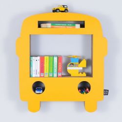 Półka na książki AUTOBUS | żółty