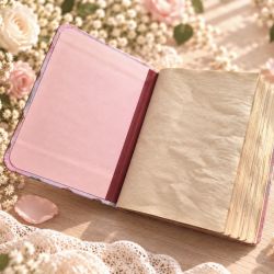 Pamiętnik dla dziewczynki handmade „With Love” Wyjątkowy prezent na wspomnienia