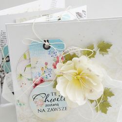 Romantyczny album harmonijka z pudełkiem