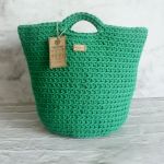 Duża torba na zakupy, shopper bag,zielona - 
