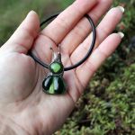 Mała zielona żuczynka - fusing szklany