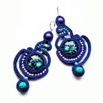 Cobalt Openwork kolczyki sutasz - 