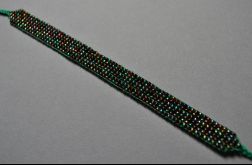 Bransoletka zielona melanż