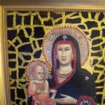 Obrazek religijny - ikona Maryja z dziec. - zbliżenie