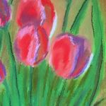 tulipany pastele - wycinek II