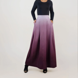 Długa spódnica maxi ombre