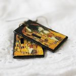 Kolczyki Decoupage Klimt - 