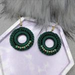 „LAUREN” kolczyki szydełkowe - „LAUREN” kolczyki szydełkowe