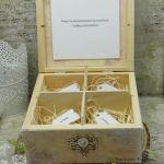 Pudełko ślubne - niezbędnik małżeński NM6 - pudełko z przegródkami
