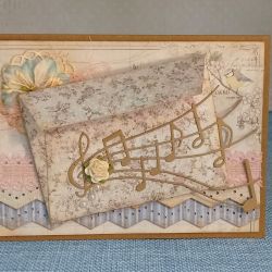 Kartka Pastelowe nutki