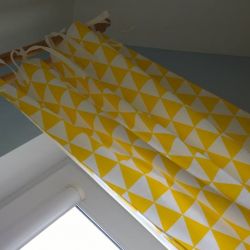 Zasłony trójkąty żółte