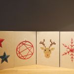 Kartka świąteczna - haftowana - gwiazdki - Pozostałe dostępne wzory