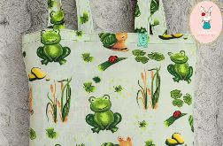 Ekologiczna torba na zakupy: żabki