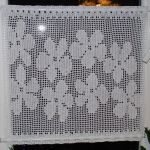 W moim oknie wiosna - zestaw dekoracyjny na okno, rękodzieło na szydełku - 