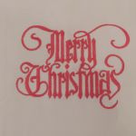 Poszewka z haftem 50x50cm - Merry Christmas - 